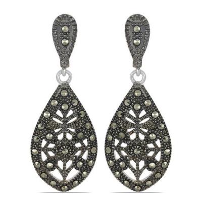 BUY AUSTRIAN MARCASITE STYLISH  EARRINGS IN 925 STERLING SILVER